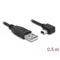 CAVO USB MASCHIO - USB MINI B MASCHIO ANGOLO 90° MT 0,5