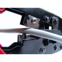 PINZA IN METALLO PER CRIMPARE CONNETTORI TELEFONICI MODULARI RJ12 6 POLI E 8 POLI RJ45