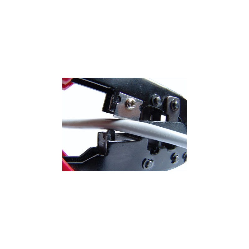 PINZA IN METALLO PER CRIMPARE CONNETTORI TELEFONICI MODULARI RJ12 6 POLI E 8 POLI RJ45