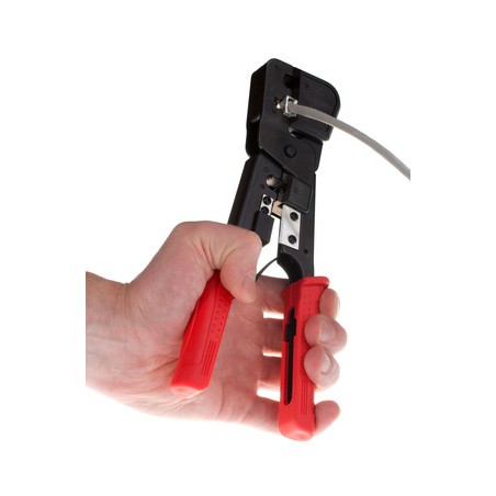 PINZA IN METALLO PER CRIMPARE CONNETTORI TELEFONICI MODULARI RJ12 6 POLI E 8 POLI RJ45