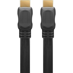 CAVO HDMI PIATTO MT. 3 HIGH SPEED CON ETHERNET COLORE NERO