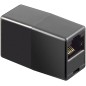 ACCOPPIATORE TELEFONICO 2 CONNETTORI RJ45 - 8P8C FEMMINA/FEMMINA COLORE NERO