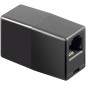 ACCOPPIATORE TELEFONICO 2 CONNETTORI RJ11 - 6P4C FEMMINA/FEMMINA COLORE NERO