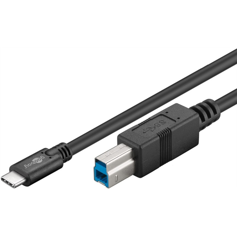 CAVO DA USB-C A USB-B, 1 MT, NERO