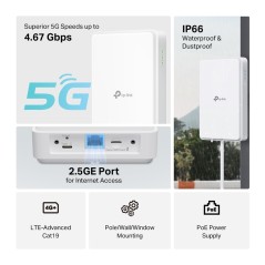 ROUTER OUTDOOR 4G 5G CON NANOSIM E STAFFA A PALO