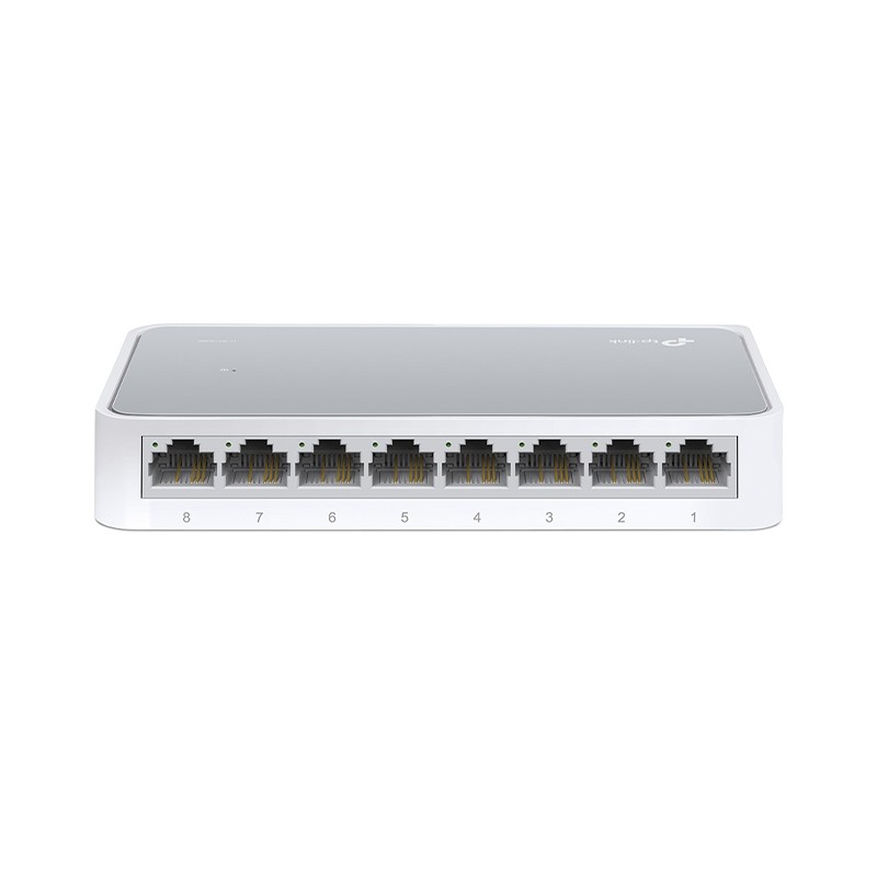 8-PORT 10/100M MINI DESKTOP SWITCH, 8 10/100M RJ45 PORTS, PLASTIC CASE