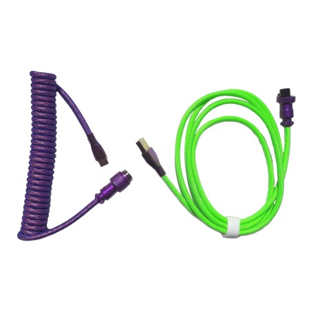 COPPIA CAVI AVIATOR VIOLA/VERDE