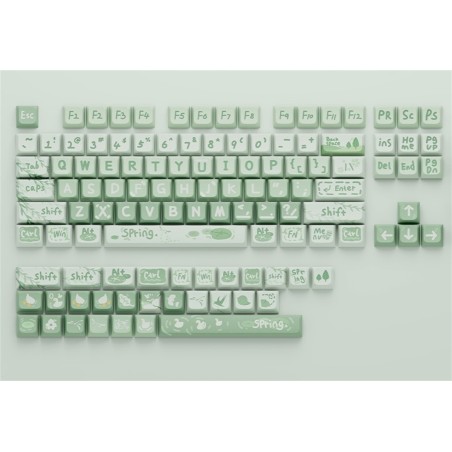 SET DI 133 TASTI KEYCAPS SPRING OUTING 5 SIDED PBT XDA