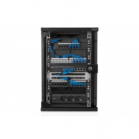 ARMADIO RACK 10" 9 UNITA' IN ACCIAIO COLORE NERO