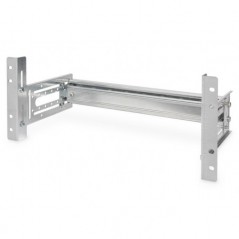SUPPORTO GUIDA DIN 4U, 178X483X223 MM, GALVANIZED INCL. DIN RAIL, VARIABLE DEPTH AND HEIGHT