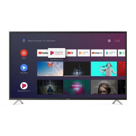 TV 50 SHARP ITALIA BLACK 4K SMART 3HDMI ANDROID 9 HARMAN KARD MISEOK