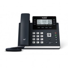 TELEFONO IP YEALINK T43U 12 ACCOUNT SIP 2P GIGABIT POE DISPLAY LCD 3,7