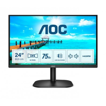 MONITOR 23,8VA VGA HDMI DVI 4MS MM AOC 24B2XDA