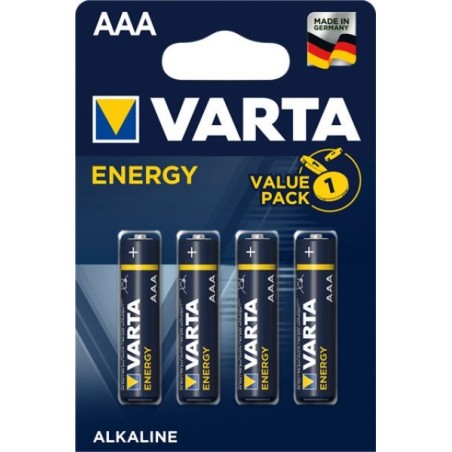 BATTERIA MINISTILO AAA LR03 ENERGY 1,5V 4PZ VARTA