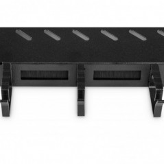 RIPIANO PER ARMADI RACK 19" CON GESTIONE CAVI PER ARMADI 1000 MM COLORE NERO