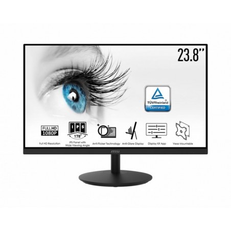 MONITOR 23,6IPS HDMI VGA BK MM MSI PRO MP242 5MS FHD BLACK 16:9