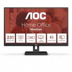 MONITOR 23,8VA VGA HDMI DP MM 4MS AOC 16:9 24E3UM
