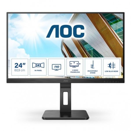 MONITOR 23,8VA PRO LINE HDMI DP VGA DV AOC 24P2QM REG ALTEZZA PIVOT