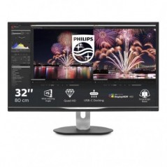 MONITOR 31,5VA LED QHD VGA HDMI  DP PHILIPS 328P6AUBREB/00 16:9 MM