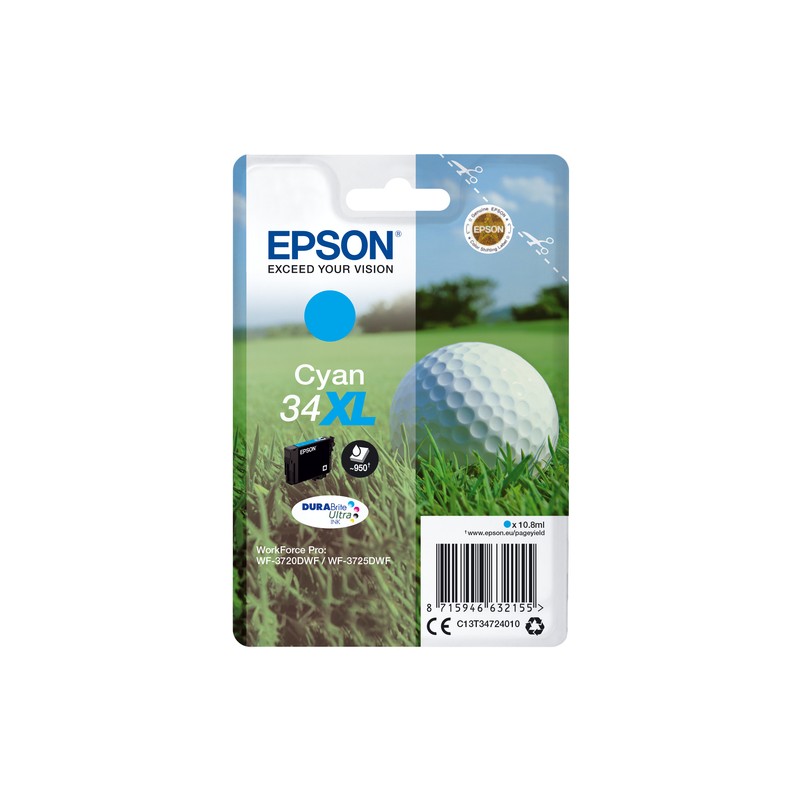 EPSON CART. INK CIANO 34XL SERIE PALLINA DA GOLF