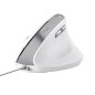 TRUST MOUSE ERGONOMICO BAYO II, BIANCO