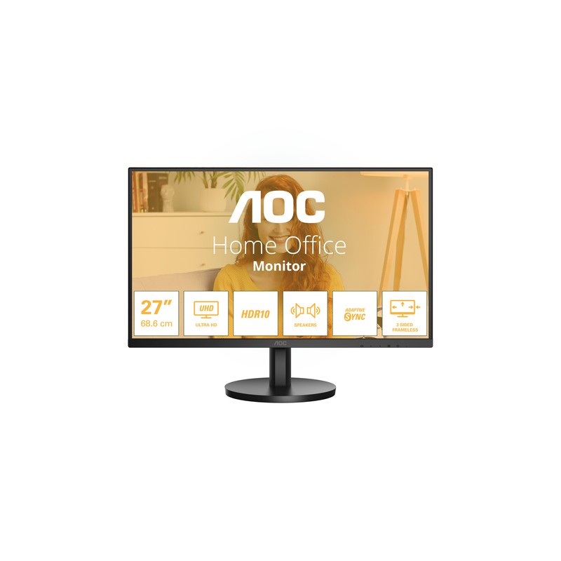 AOC MONITOR 27 LED IPS 16:9 4K UHD 4MS 350 CDM, DP/HDMI, MULTIMEDIALE