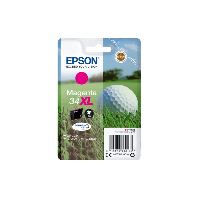EPSON CART. INK MAGENTA 34XL SERIE PALLINA DA GOLF EPSON CART. INK MAGENTA 34XL SERIE PALLINA DA GOLF