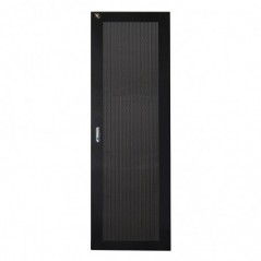 PORTA IN METALLO TRAFORATA NERA PER ARMADI LINK 42U LARGHEZZA 600MM CON SERRATURA