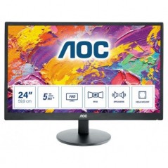 MONITOR 23,6MVA MM VGA 2XHDMI VESA 5MS AOC M2470SWH 1000:1 3 ANNI GARANZIA